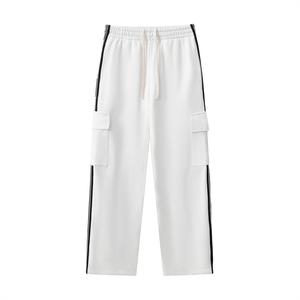 Side Stripe Straight-Leg Pants