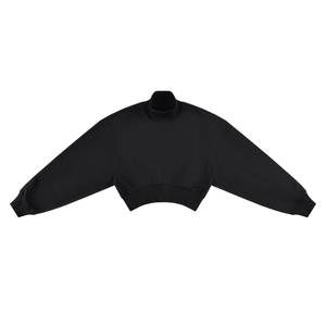 Women's Crop Mock Neck Sweatshirt