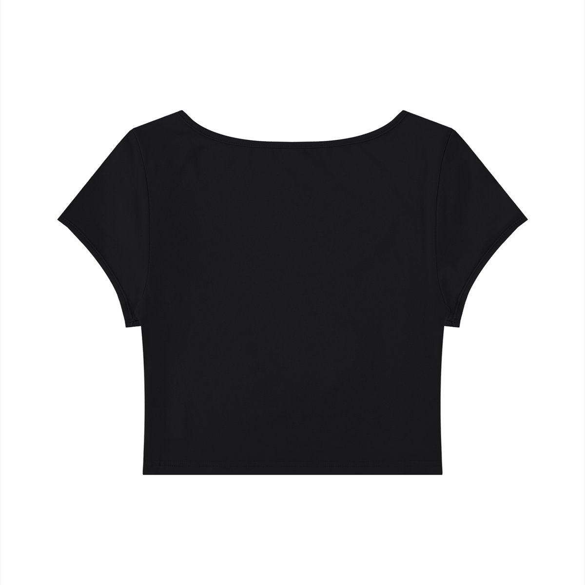 Women's Slim Cap Sleeve Crop T-Shirt – Fitted Everyday Essential Top