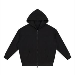 Unisex Loose Fit Full-Zip Hoodie – Premium Casual Streetwear Sweatshirt