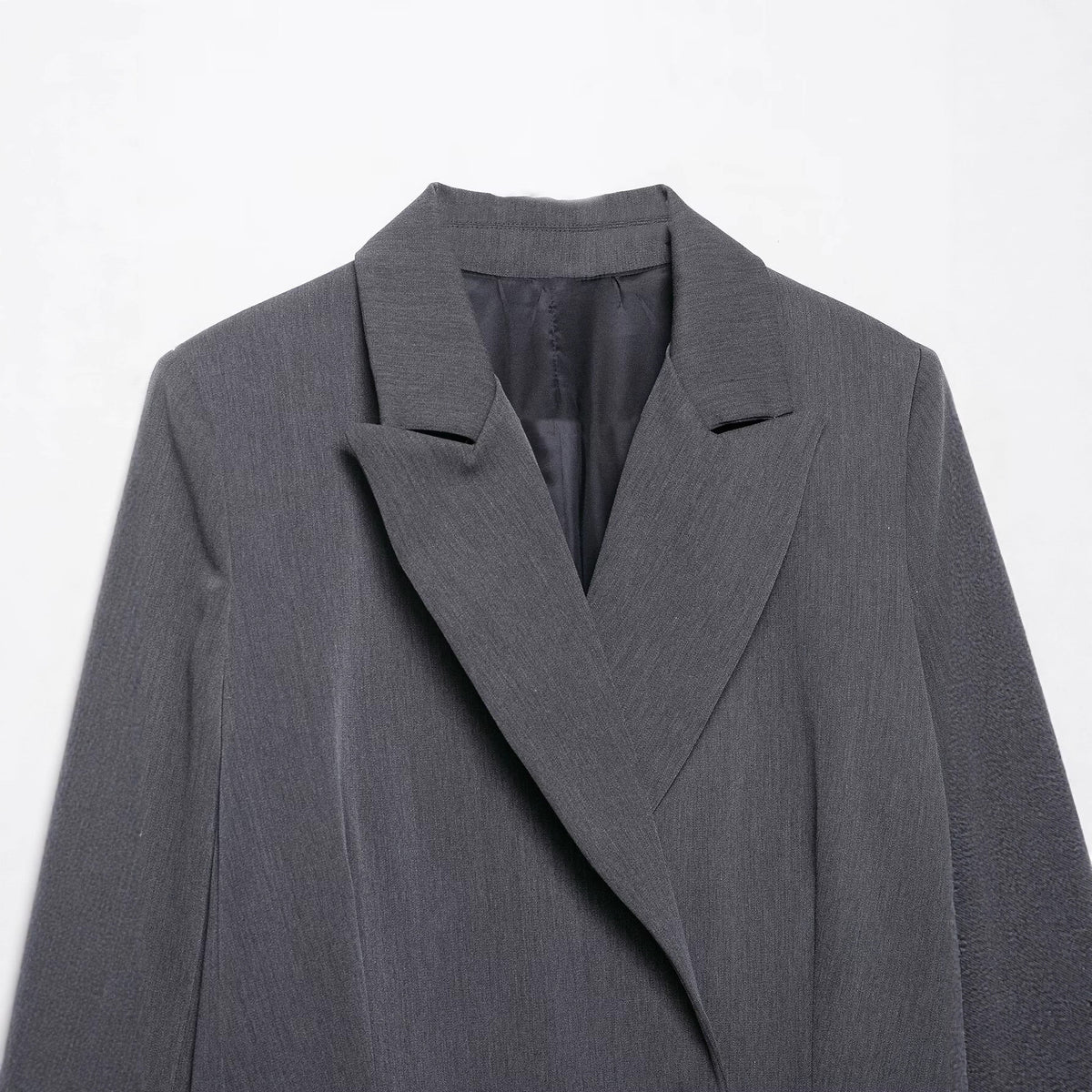 French-style Womens Fashion Versatile Double-breasted Blazer