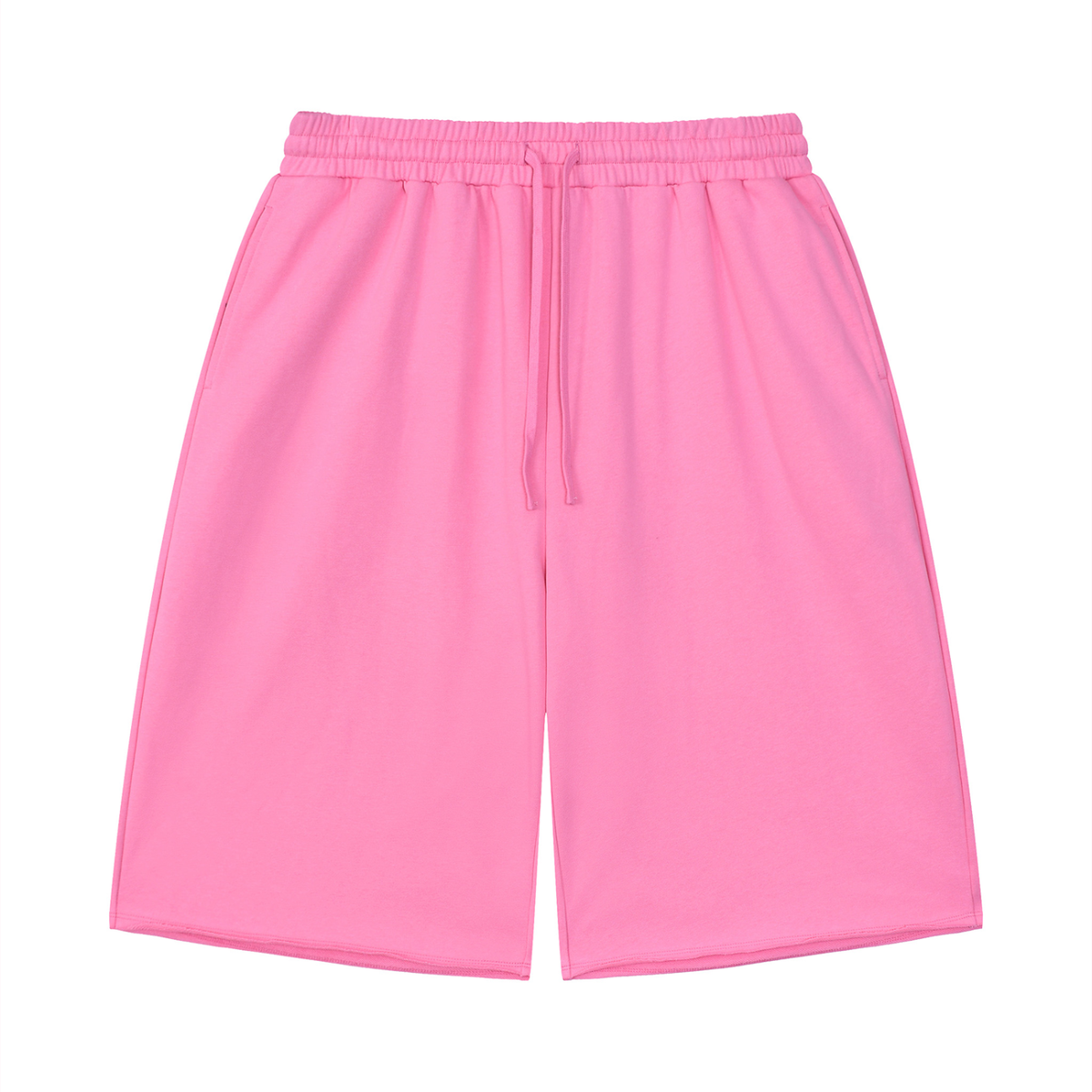 Unisex Loose Raw Edge Shorts
