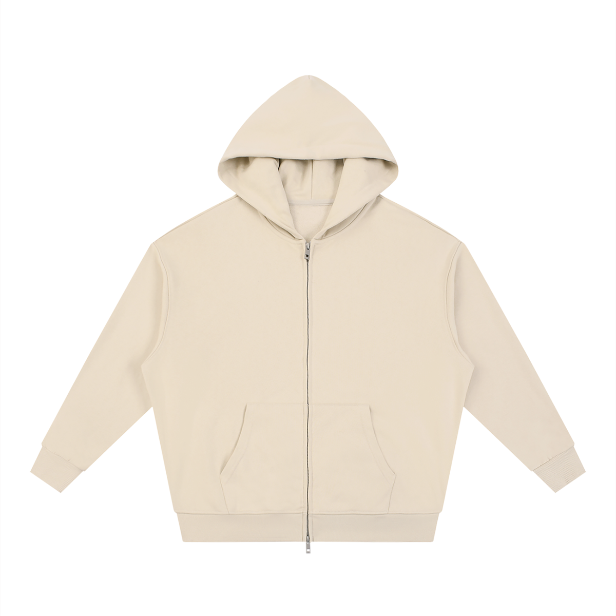 Unisex Loose Fit Full-Zip Hoodie – Premium Casual Streetwear Sweatshirt