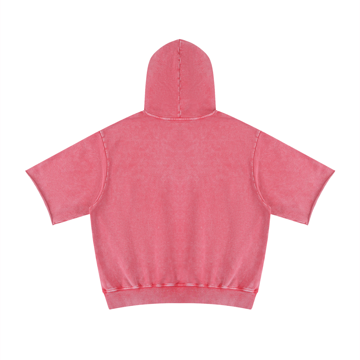 Unisex Mineral Wash Short Sleeve Hoodie – Oversized Vintage Streetwear Hooded Tee