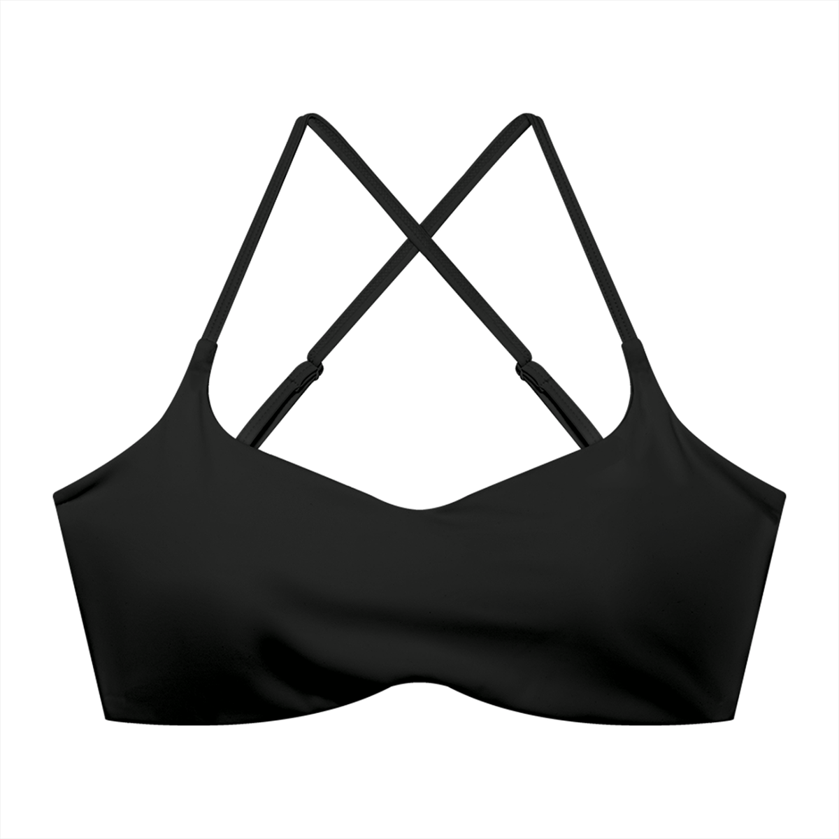 Women's Cropped Sports Bra – High Support Seamless Workout & Yoga Bra