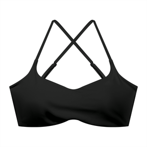 Women's Cropped Sports Bra – High Support Seamless Workout & Yoga Bra