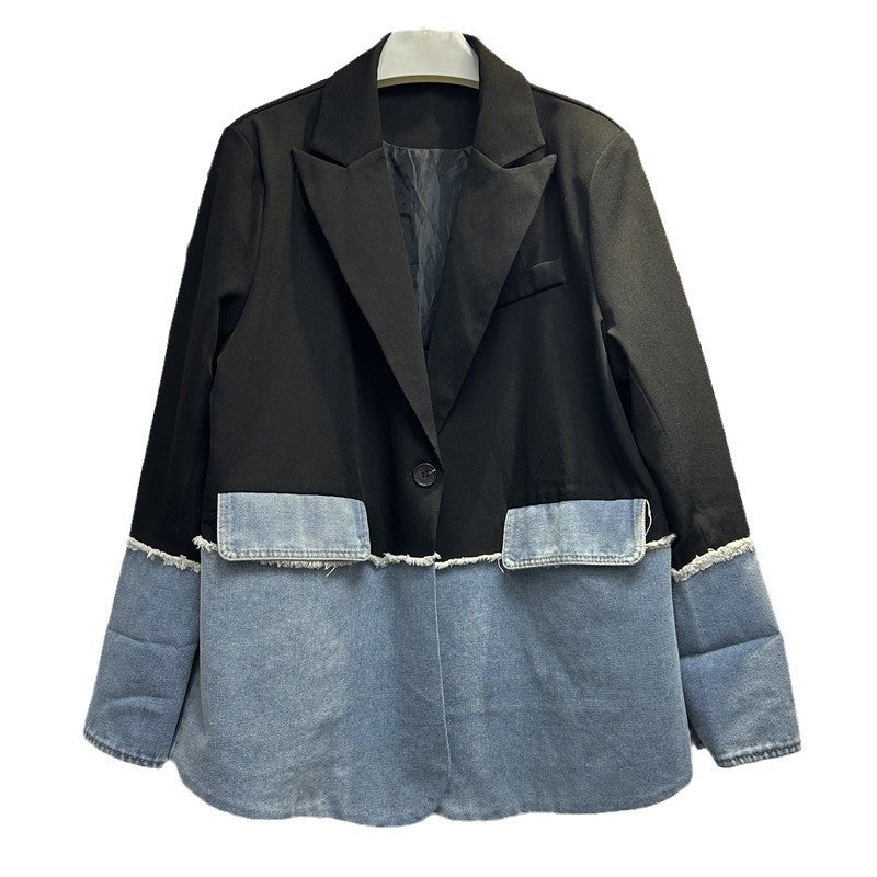 New Stylish Asymmetric Chic Contrast-color Trendy Top