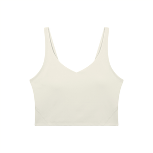 Women's V-Neck Yoga Sports Bra – Seamless Medium Support Workout & Activewear Bra