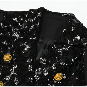 Women's Classic Sequin Blazer Top Coat