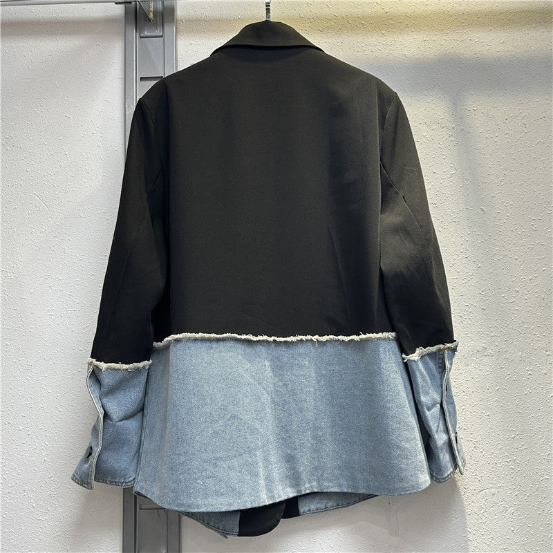 New Stylish Asymmetric Chic Contrast-color Trendy Top
