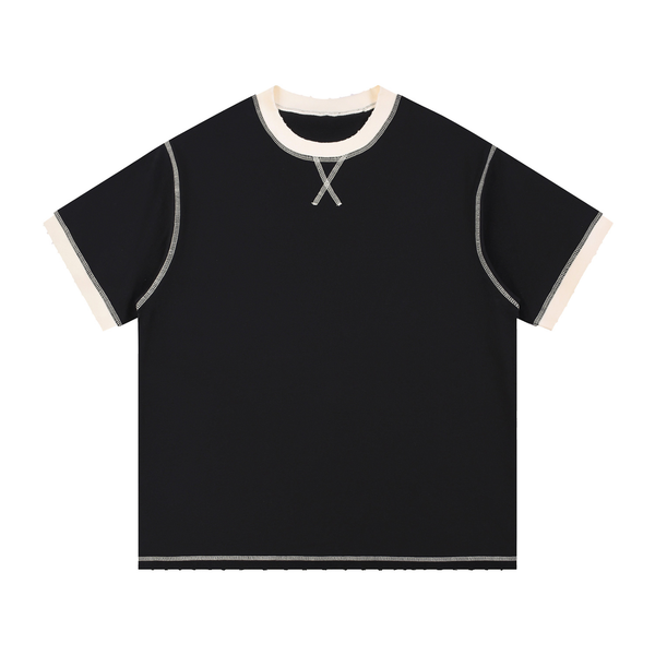 Contrast-Stitched Cotton T-Shirt