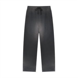 Sun Fade Raw Edge Straight-Leg Sweatpants