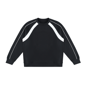 Unisex Color Block Crewneck Sweatshirt – Oversized Premium Streetwear Pullover