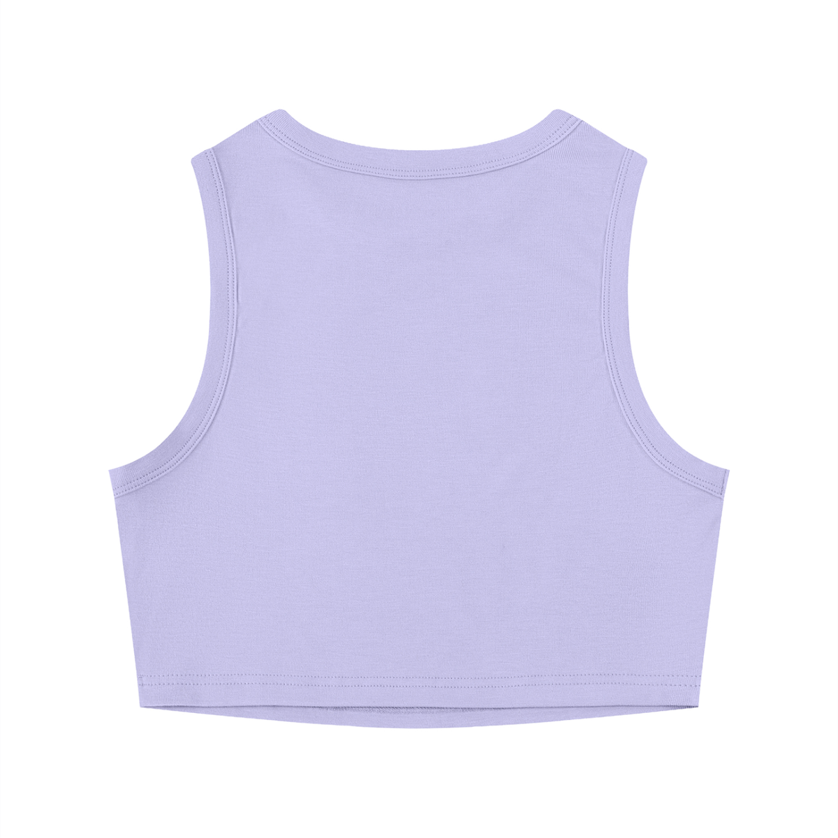 Women's Tight Crew Neck Crop Tank Top – Slim Fit Essential Sleeveless Top