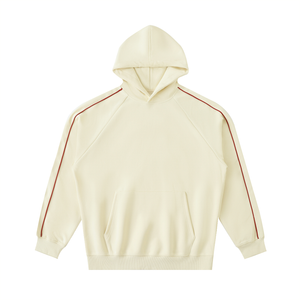 Contrast Piping Raglan Hoodie
