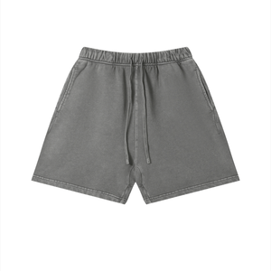 Unisex Vintage Wash Cotton Shorts – Relaxed Fit Streetwear Shorts