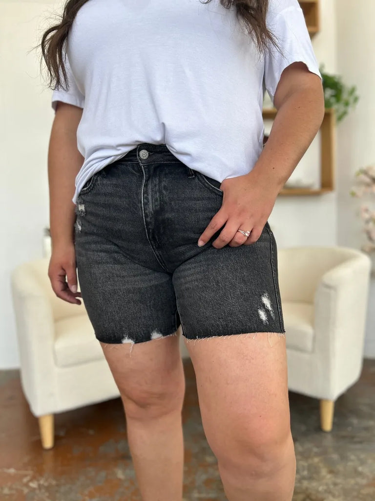 Judy Blue Full Size High Waist Rigid Magic Denim Shorts – MYN2O

