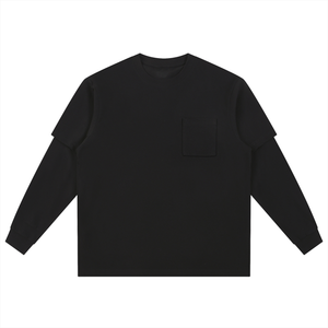 Layered Long Sleeve Oversized Tee