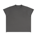 Unisex Boxy Raw Edge T-Shirt – Oversized Heavyweight Vintage Streetwear Tee