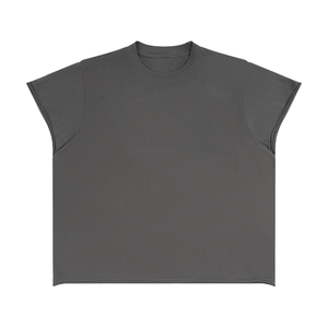 Unisex Boxy Raw Edge T-Shirt – Oversized Heavyweight Vintage Streetwear Tee