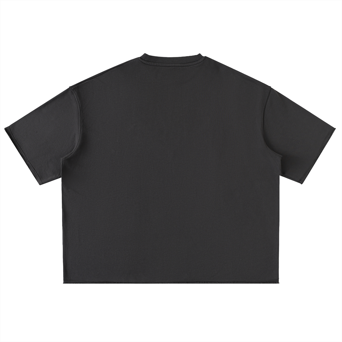 Washed Rolled Hem Half Sleeve T-Shirt