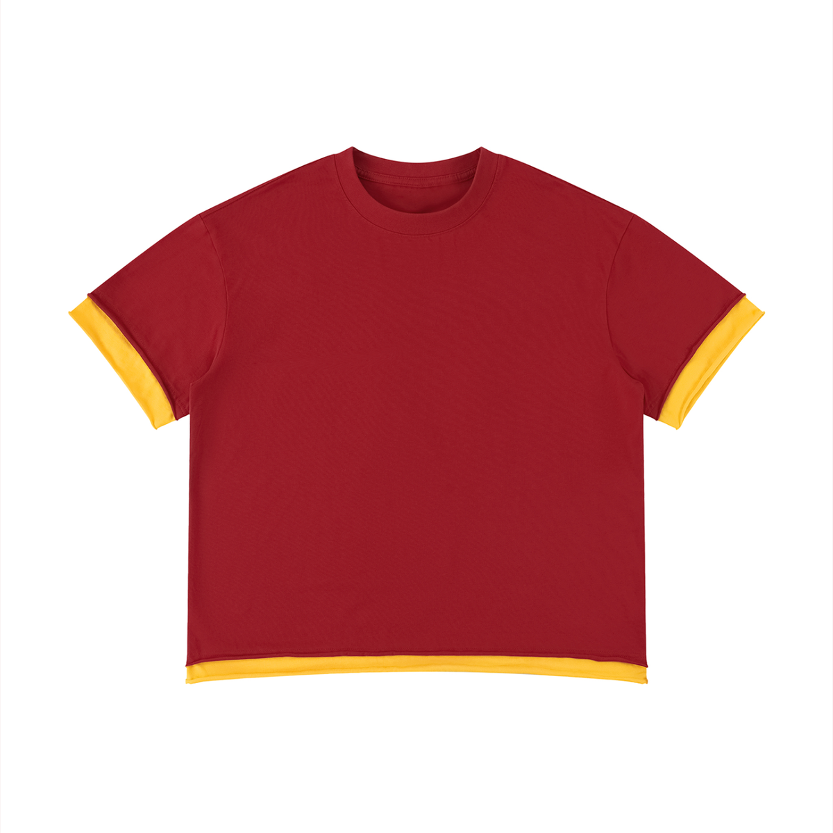Unisex Boxy Color Block T-Shirt – Oversized Premium Streetwear Tee