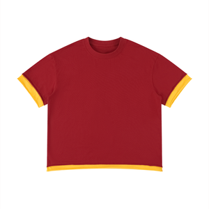 Unisex Boxy Color Block T-Shirt – Oversized Premium Streetwear Tee