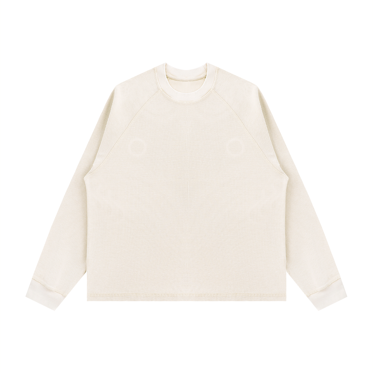 Unisex Vintage Wash Boxy Waffle T-Shirt – Oversized Textured Streetwear Tee