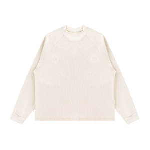 Unisex Vintage Wash Boxy Waffle T-Shirt – Oversized Textured Streetwear Tee