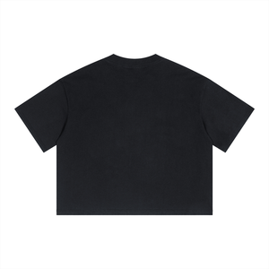 Unisex Oversized Boxy Drop Shoulder Crop T-Shirt – Premium Streetwear Tee