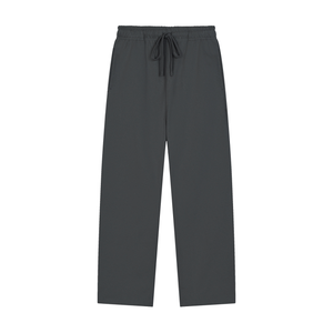 Solid Color Straight-Leg Sweatpants