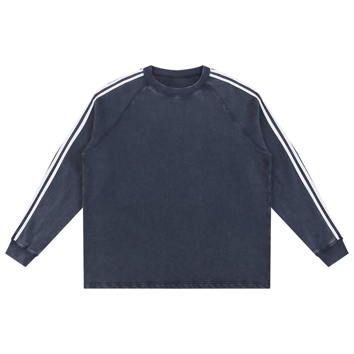 Snow Washed Contrast Tape Sweatshirt