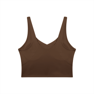 Women's V-Neck Yoga Sports Bra – Seamless Medium Support Workout & Activewear Bra