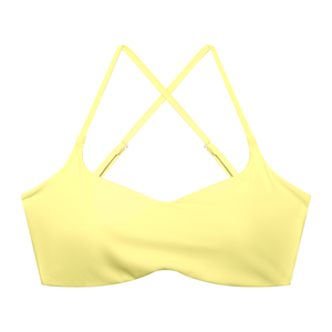 Women's Cropped Sports Bra – High Support Seamless Workout & Yoga Bra