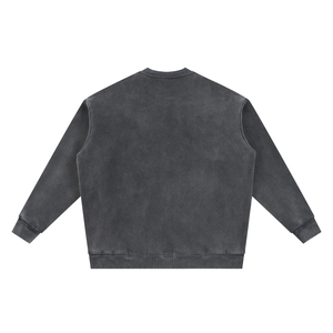 Vintage Washed Fleece Baseball Jacket