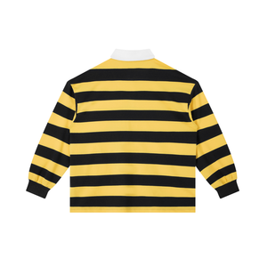 Color Block Stripe Polo Shirt