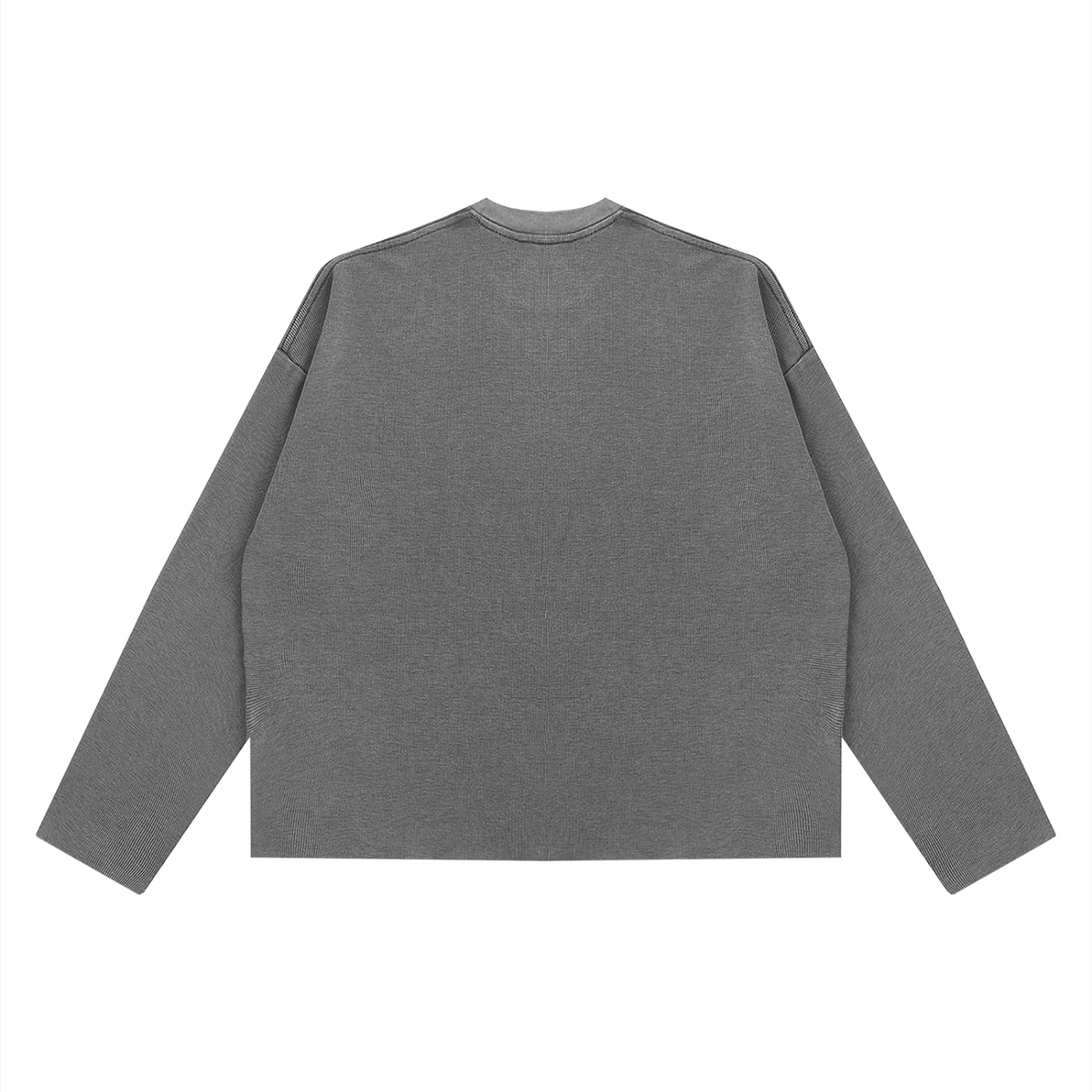Unisex Vintage Wash Boxy Waffle Raw Edge T-Shirt – Oversized Premium Streetwear Tee