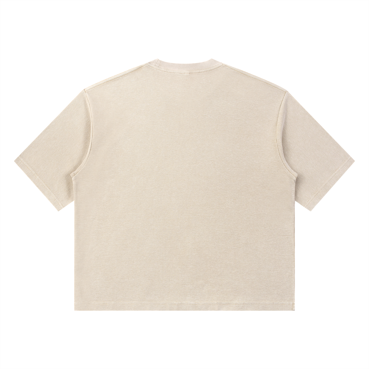 Unisex Mineral Wash Waffle Boxy T-Shirt – Oversized Textured Streetwear Tee