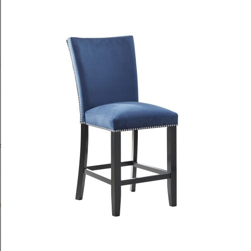 Camila - Velvet Counter Chair Blue - MYN2O.COM  - null - Furniture - product_vendor - #product_price