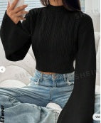 Long Sweater With Flared Sleeves - MYN2O.COM  - null - Women Clothing - product_vendor - #product_price