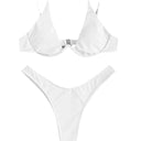 Steel Bracket Swimsuit – Elegant Solid Color Bikini | MYN2O