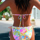 Women's printed bikini, split swimsuit, trendy two-piece swimwear for summer