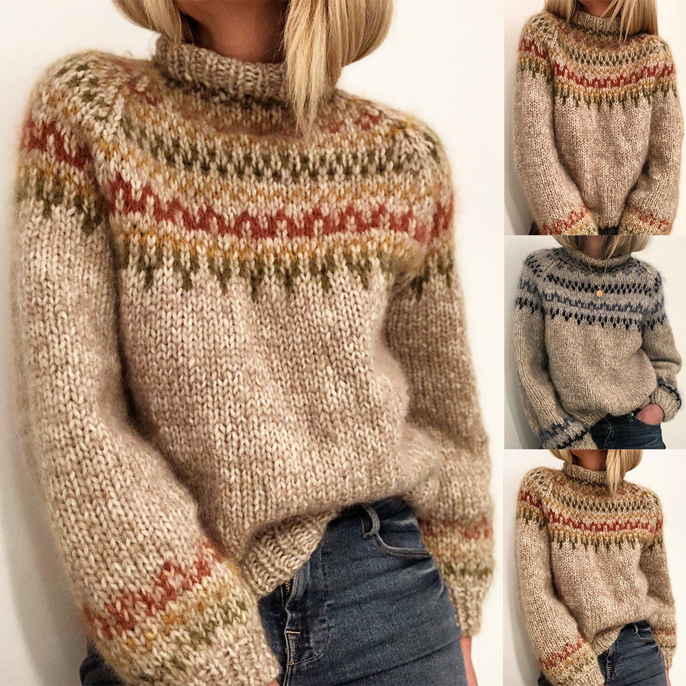 Printed neutral sweater - MYN2O.COM  - null - Women Clothing - product_vendor - #product_price