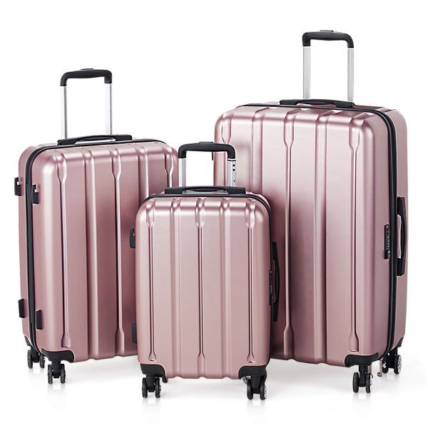 Three In One Set Of Vertical Striped Suitcase - MYN2O.COM  - null - travel bags - product_vendor - #product_price