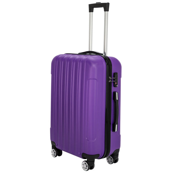 Vertical 3-in-1 Spinner Wheel With Handle Trolley Case 20in 24in 28in ABS Aluminum Alloy Trolley Classic Color - Purple - MYN2O.COM  - null - travel bags - product_vendor - #product_price