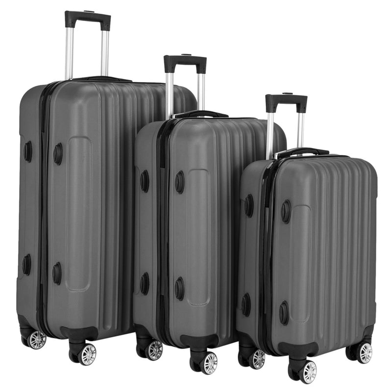 Vertical 3-in-1 Swivel Wheel With Handle Trolley Case 20in 24in 28in ABS Aluminum Alloy Trolley Classic Color - Dark Gray - MYN2O.COM  - null - travel bags - product_vendor - #product_price