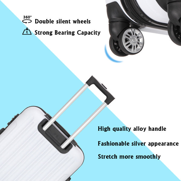 Vertical Pattern Three-in-one Trolley Case With Handle And Universal Wheels - MYN2O.COM  - null - travel bags - product_vendor - #product_price