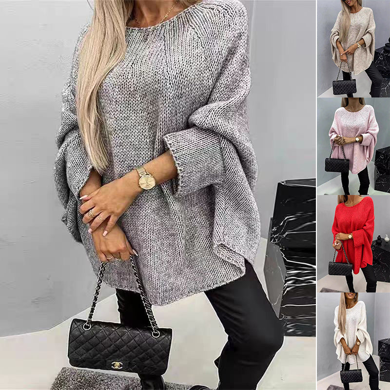 Winter Oversized Batwing Knitted Sweater for Women - MYN2O.COM  - null - Women Clothing - product_vendor - #product_price