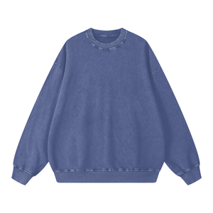 Snow Washed Oversized Sweatshirt – Premium Unisex Heavyweight Streetwear Pullover
