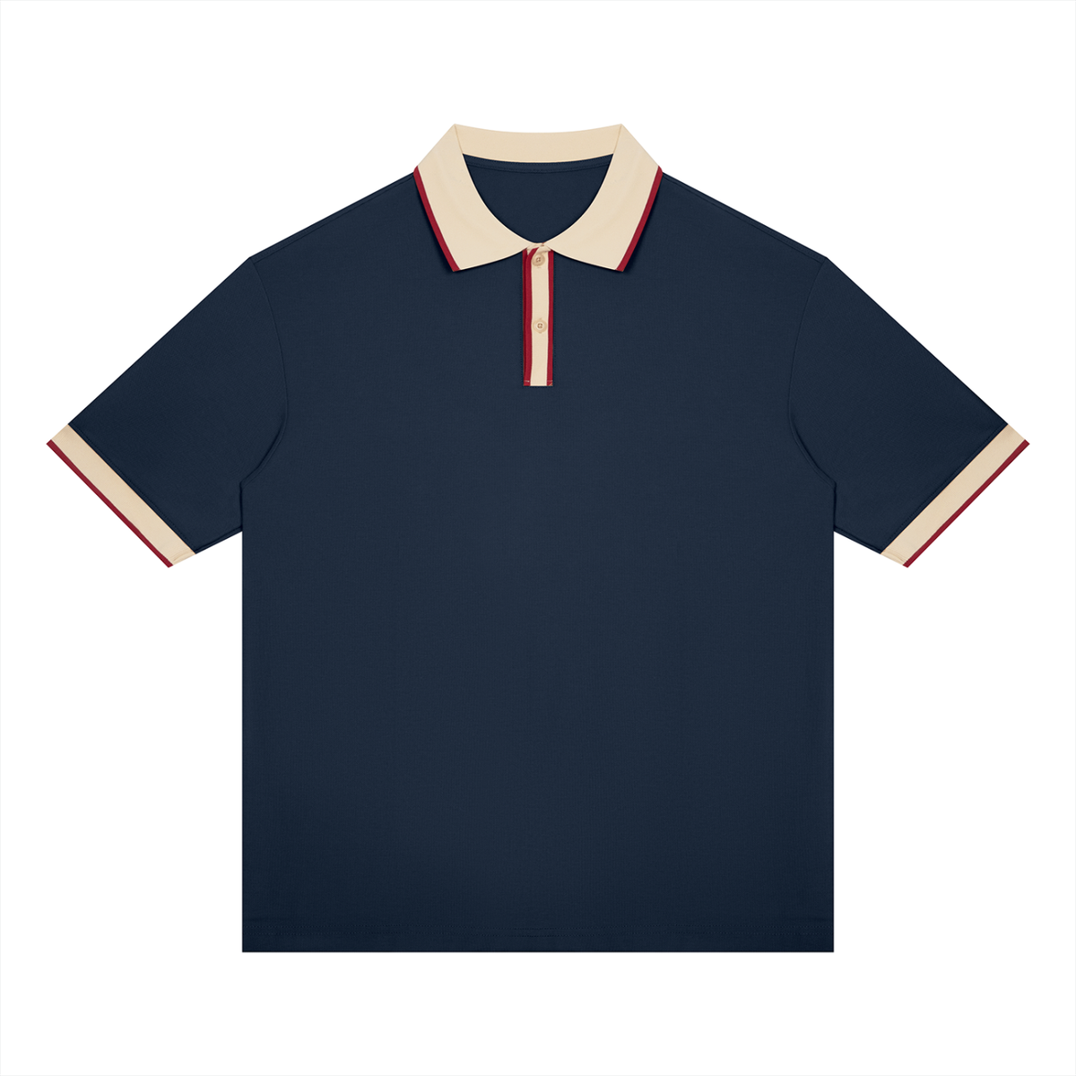 Unisex Color Block Polo Shirt